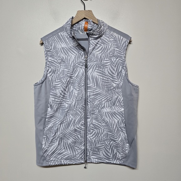 Peter Millar M Golf Vest Mens Crown Sport Fuse Elite Hybrid Gale Grey $200 - Picture 1 of 10